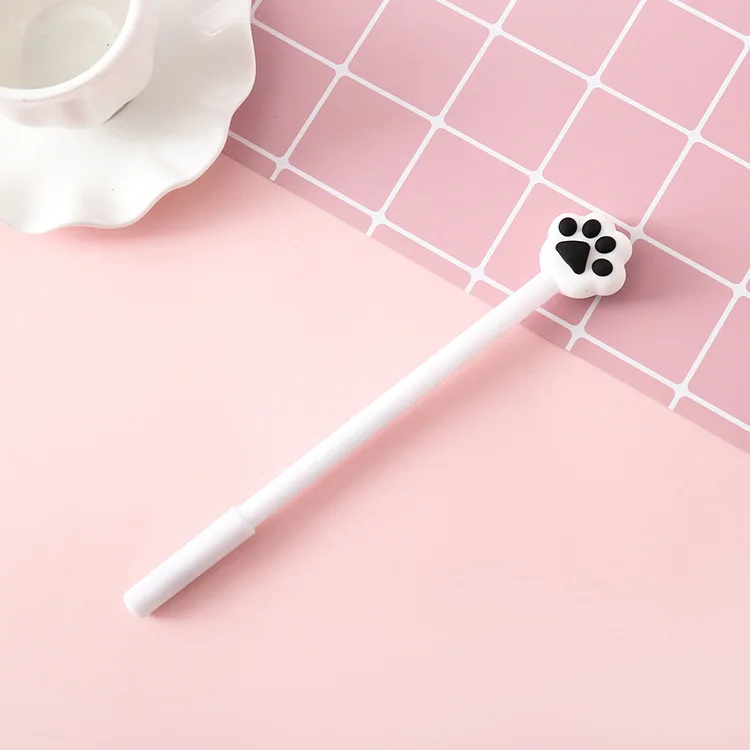 Гелевая ручка Kawaii Cat claw 0,5 мм, черные чернила, нейтральные ручки для письма, офисные школьные принадлежности, канцелярские принадлежности, подарок - Цвет: G