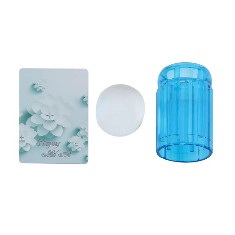 Большой прозрачный силиконовый желе штампа с Кепки ногтей Книги по искусству