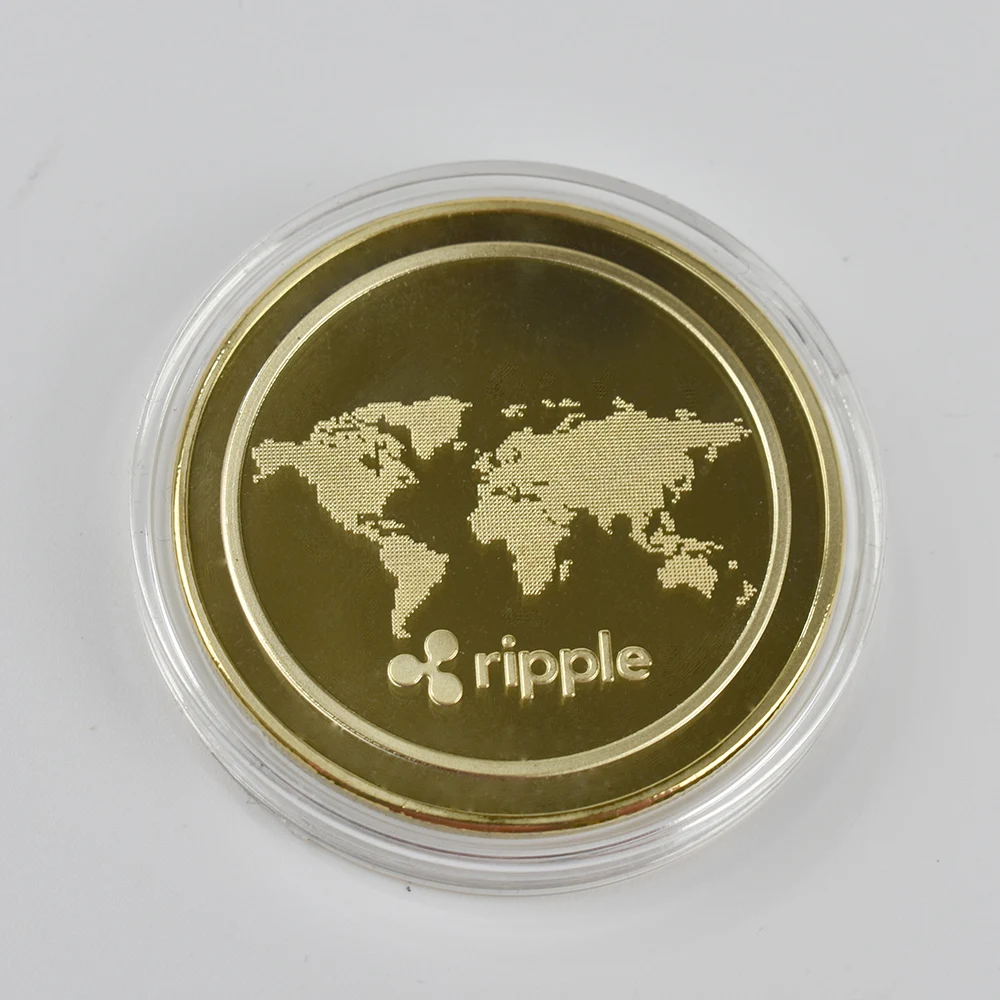 Горячая 1 шт. рябь монета XRP крипто памятная рябь XRP монета