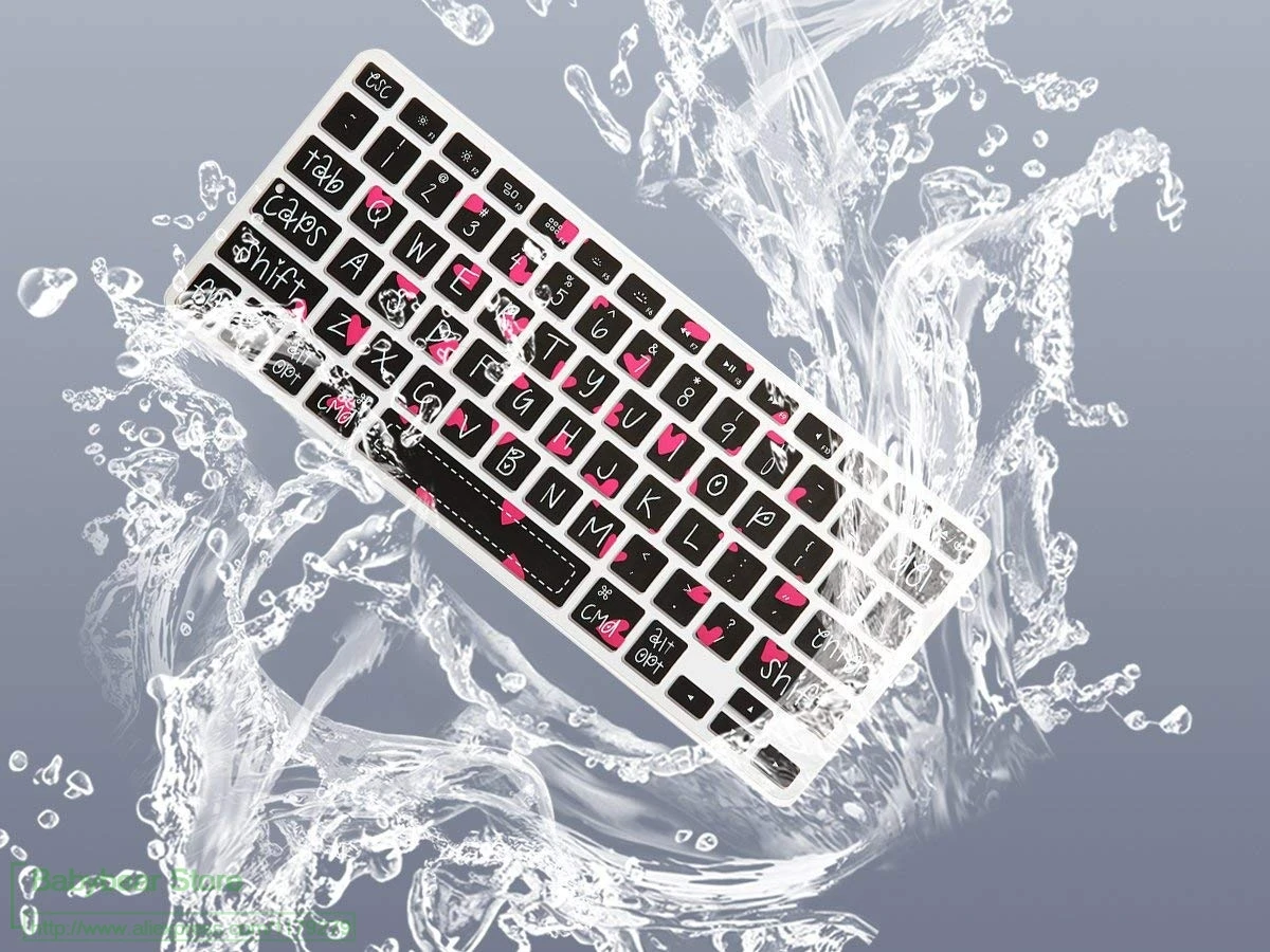 Чехол для клавиатуры Sweet Heart с большим шрифтом macbook air 13 защита постепенным
