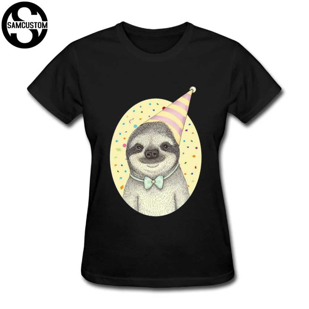 SAMCUSTOM ленивый с шляпой футболки для женщин Harajuku Забавный продукт повседневные