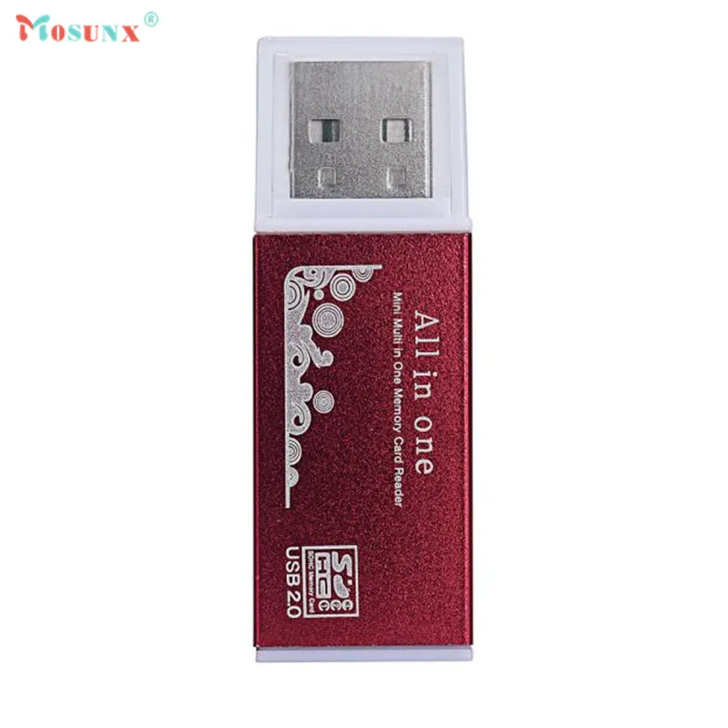 Mosunx Advanced Reader Универсальный USB 2,0 все в 1 мульти SD TF кард-ридер для ПК компьютера мобильного телефона высокое качество 1 шт