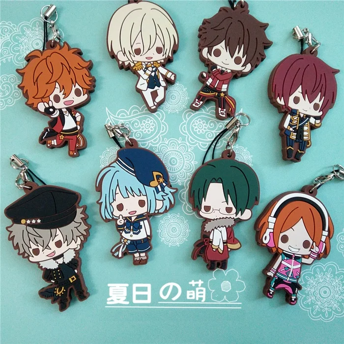 Набор звезд аниме Idol старшая школа игра команда Trickstar фасоль глаз Ver резиновый