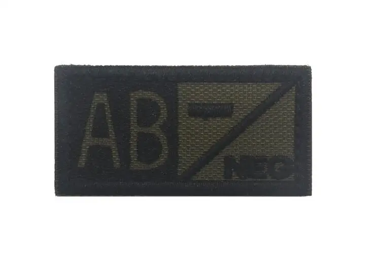 24 3D Вышивка кровяного типа патч-лист A+ B+ AB+ O+ передний POS A-B-AB-O отрицательный NEG кровяный Тип патч группа тактический военный значок - Цвет: 24