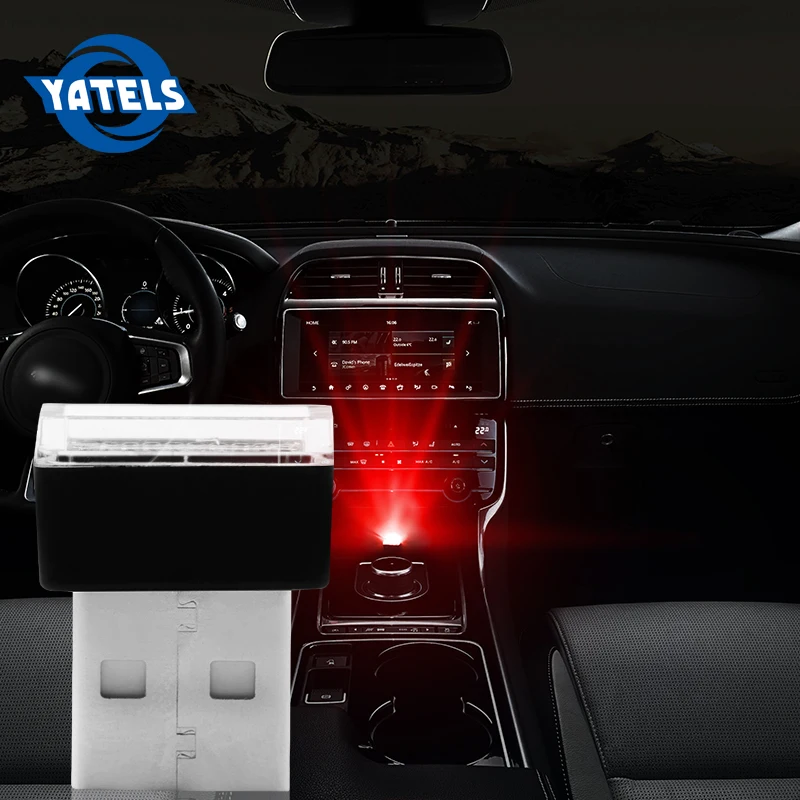 1 шт. автомобильное USB светодиодный атмосфера огни декоративные лампы аварийного
