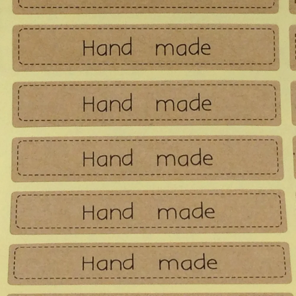 Винтажные стикеры ручной работы 120 шт./лот из крафт бумаги наклейки для подарка
