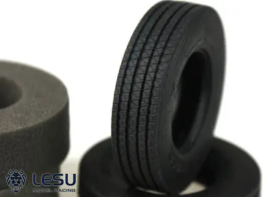 1 пара LESU узкие резиновые шины C 1/14 RC DIY автомобиль трактор грузовик Tmy модель часть