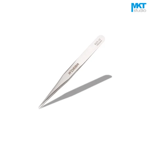 

1Pcs Acuted Anti-static ESD Diamagnetism Acidproof Stainless Steel Soldering Tweezers,Hand tool