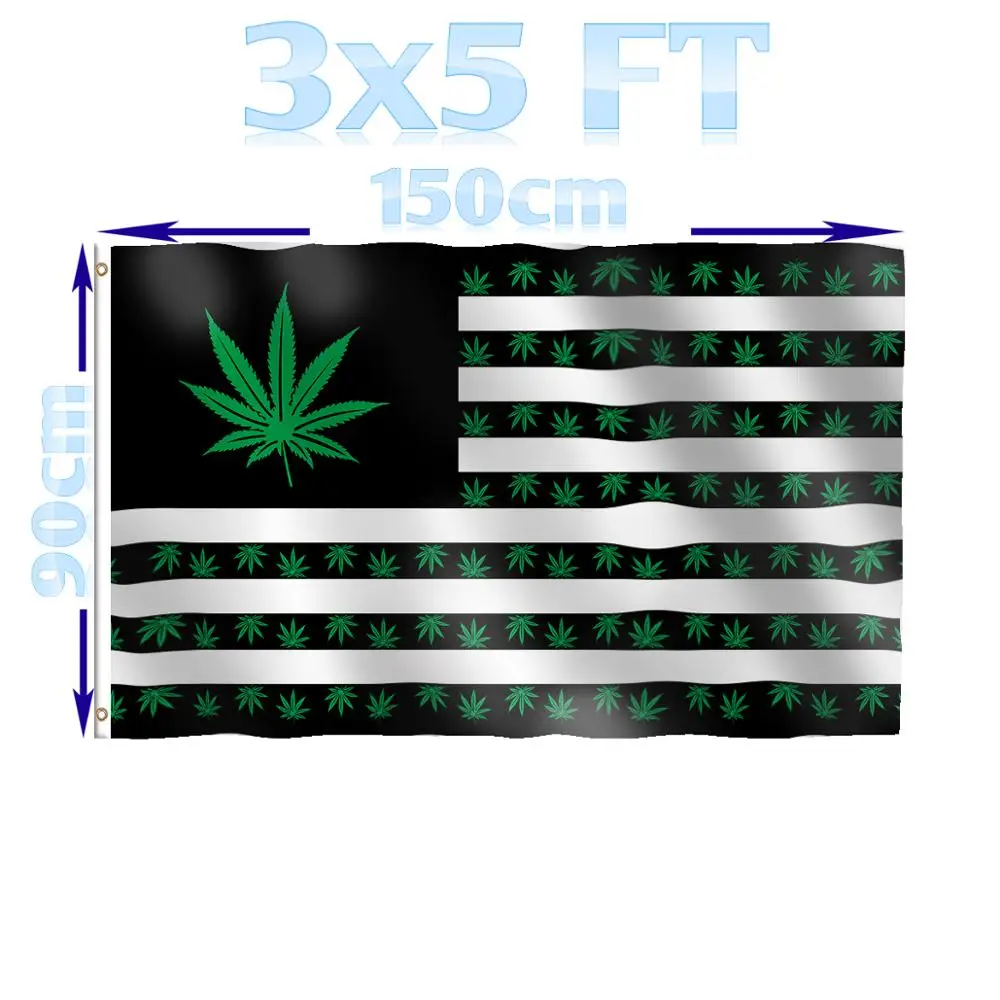 BENFACTORY магазин 3x5 футов лист сорняка США американский флаг с латунными кольцами