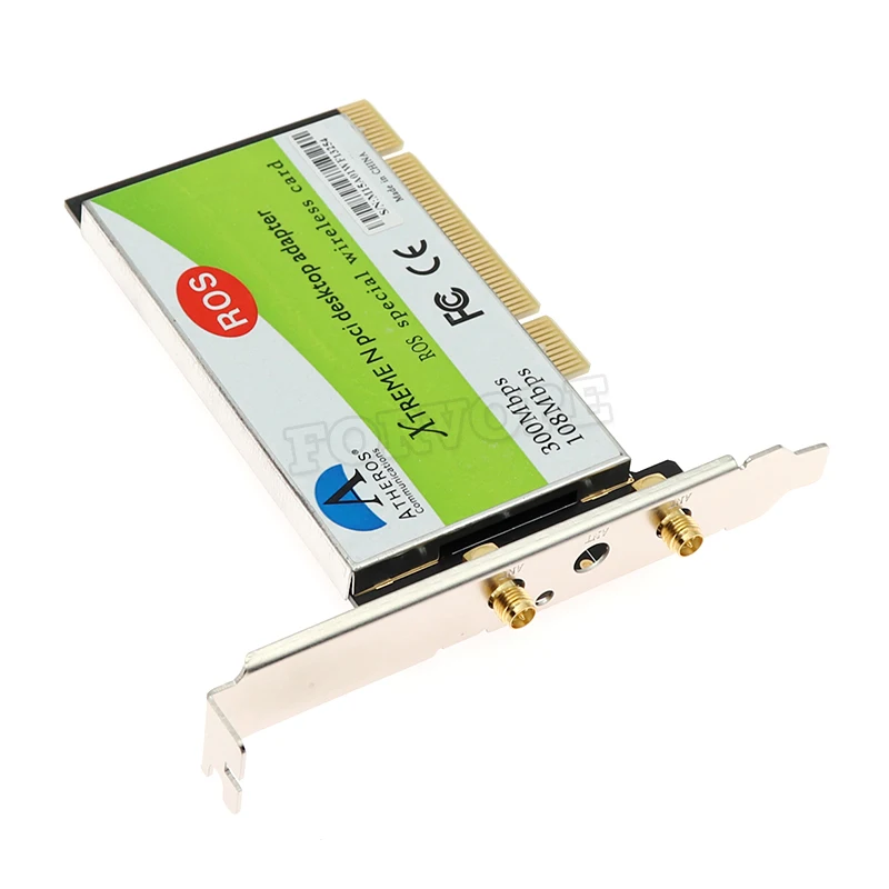 Настольная Двухдиапазонная беспроводная сетевая карта PCI 300 м для поддержки