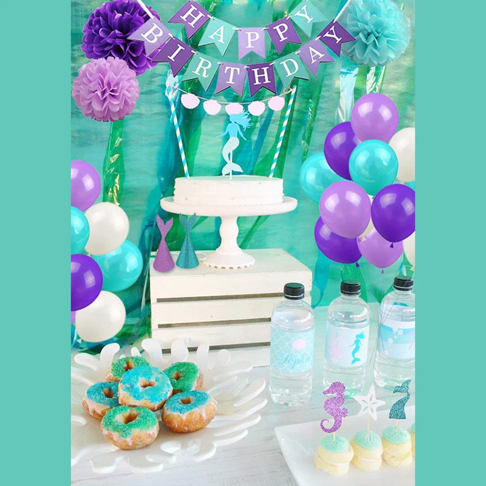 Пользу Русалка DIY воздух смешанный Цвет решений шар церемония душа ребенка