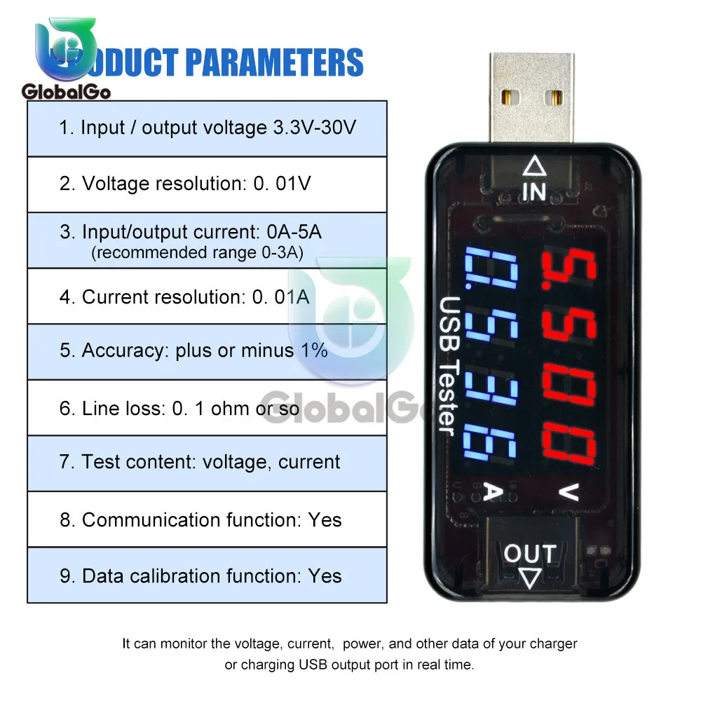 USB Тестер DC Цифровой вольтметр Amperimetro измеритель напряжения тока Амперметр