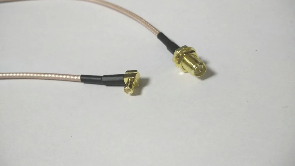 20 шт. MCX Штекер прямоугольный коннектор RP SMA разъем RG316 отрезок RF адаптер кабель 15