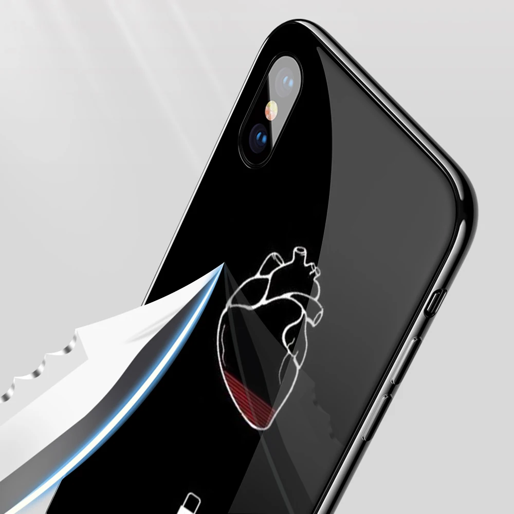 Мягкий чехол Lavaza PNL из закаленного стекла для iPhone 6 6S 7 8 Plus 5 5S SE XR X XS 11 Pro MAX |
