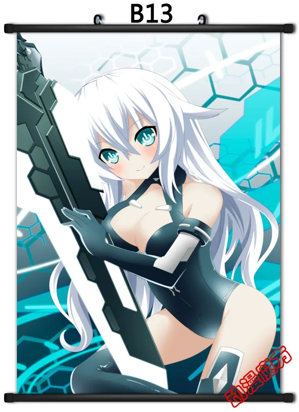 Аниме Нептун Hyperdimension Neptunia Noire фиолетовое сердце и Черное Сердце & Blanc Vert Nepgear