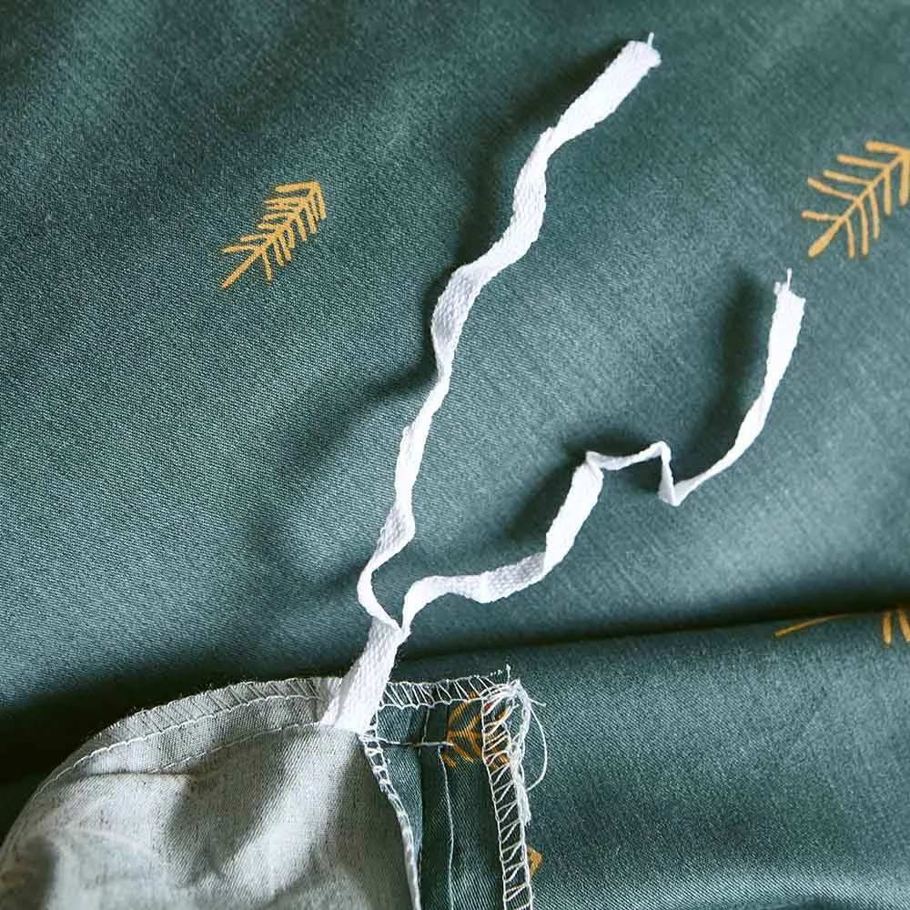 Роскошный набор пододеяльников с геометрическим принтом в виде перьев хлопковое