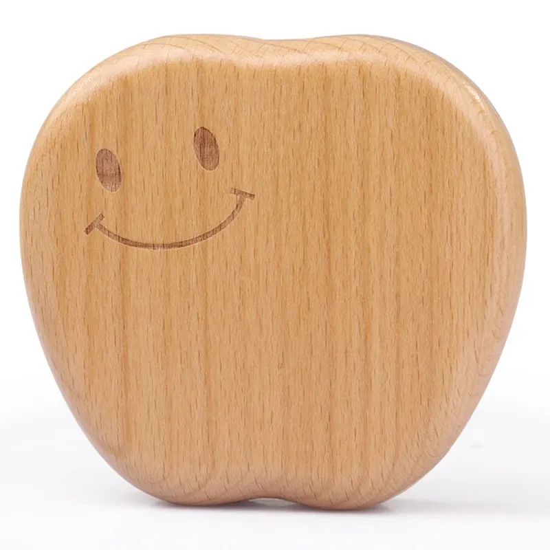 Новая детская коробка для зубов яблоко выражение сувенир органайзер детей