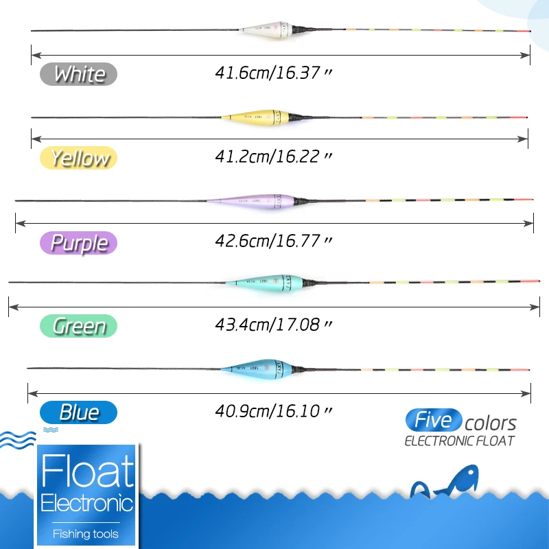DONQL 5 шт./лот светодиодный светящийся электронный поплавок для рыбалки цветной