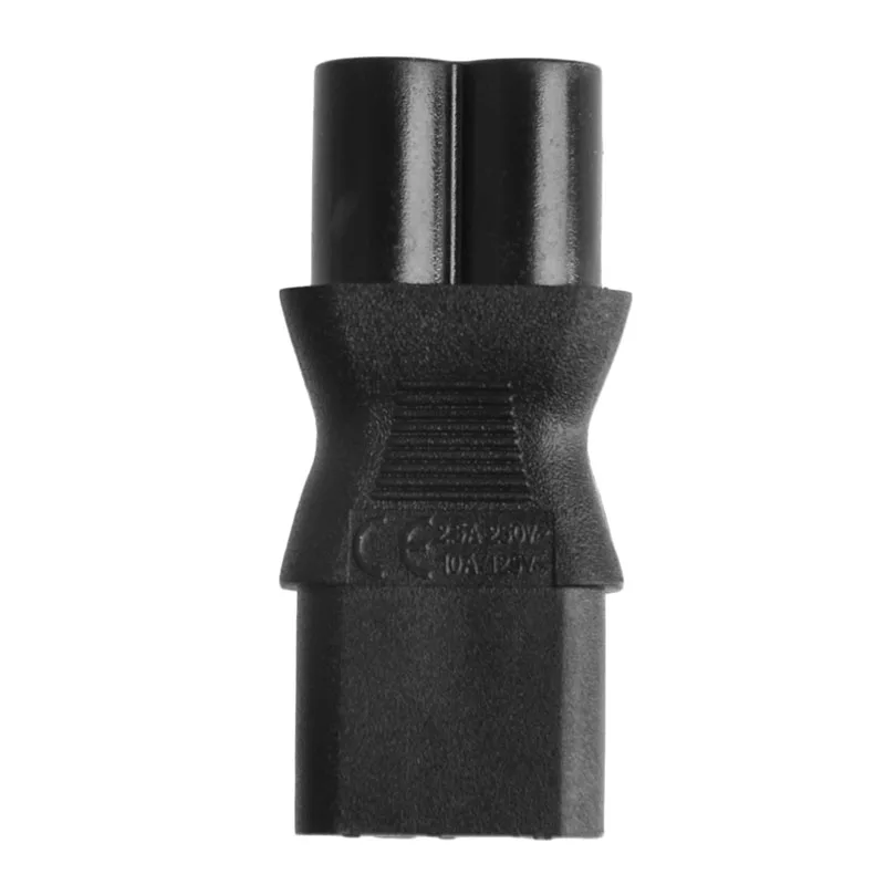 OOTDTY IEC 320 3 Pin C13 Female To C6 Male Cloverleaf Plug AC адаптер питания конвертер Новинка
