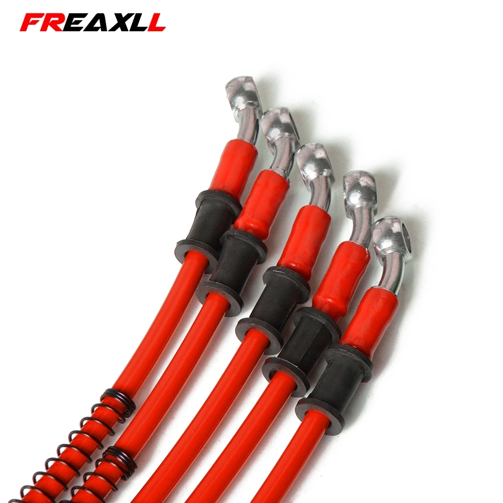 Motorcycle Brake Oil Hose Line Pipe Hydraulic Reinforced For YAMAHA MT-07 MT-09 MT 07 09 FZ-07 YZF YZF-R1 YZF-R6 YZF-R6S