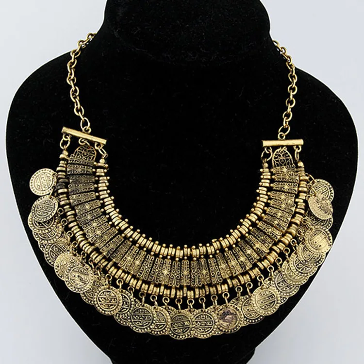 Женское винтажное ожерелье-чокер массивное с подвеской | Украшения и аксессуары