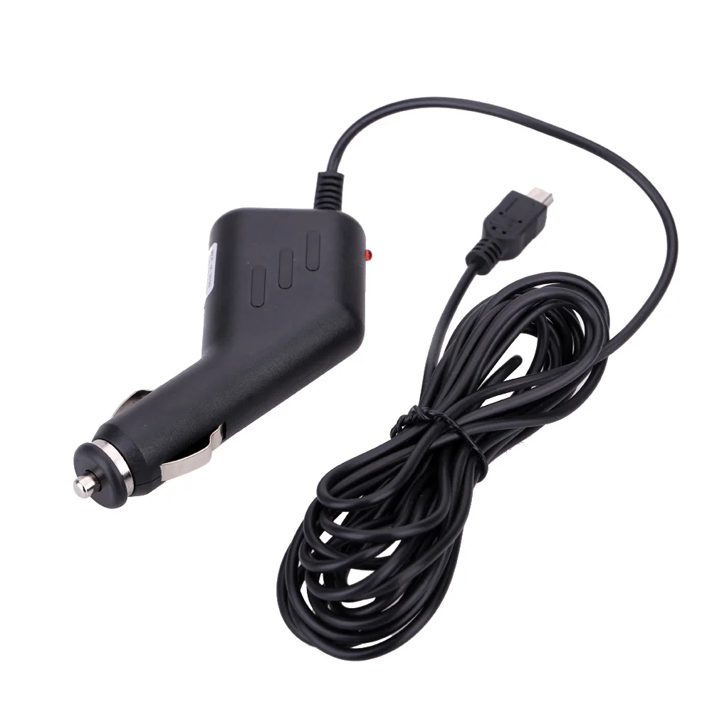 12 В/5 В Автомобильное зарядное устройство для GPS DVR мини USB адаптеры питания