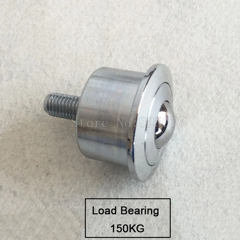 

4PCS Precision Conveying Universal Ball Wheels M10 Screw Transfer Wheels Bull Eye Bearing Ball Casters Runners Load 150KG/PCS