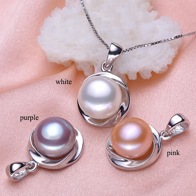 ZHBORUINI Fashion Pearl Jewelry Sets Natural Freshwater Necklace Earrings 925 Sterling Silver Set For Women Gift | Украшения и