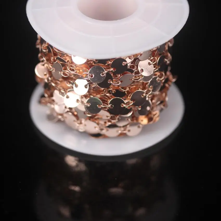 Новинка! Медные Чокеры с покрытием из розового золота 5 метров 6 мм | Украшения и