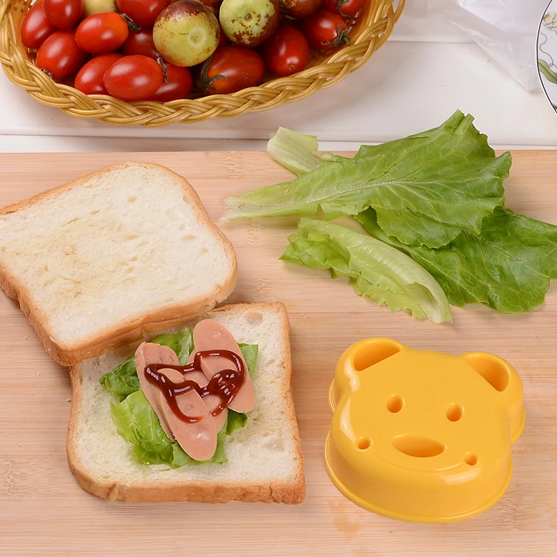 Little Bear Shape Sandwich Mold Bread Biscuits Embossed Device Cake Rice Balls Lunch Embossing H08 | Дом и сад