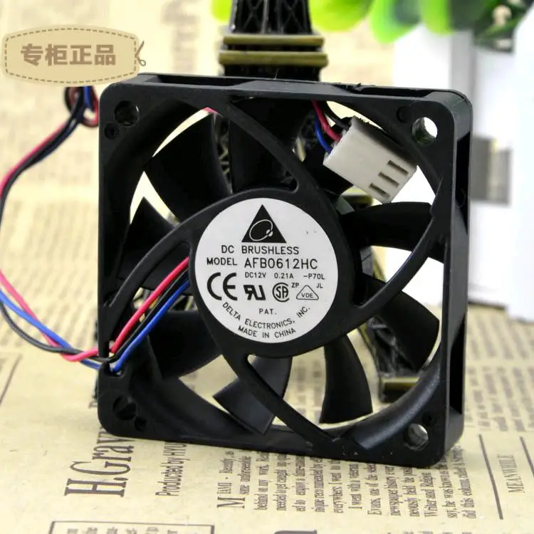 

Бесплатная доставка. DC12V 6 cm ball 6015 small чехол fans AFB0612HC CPU охлаждающий вентилятор