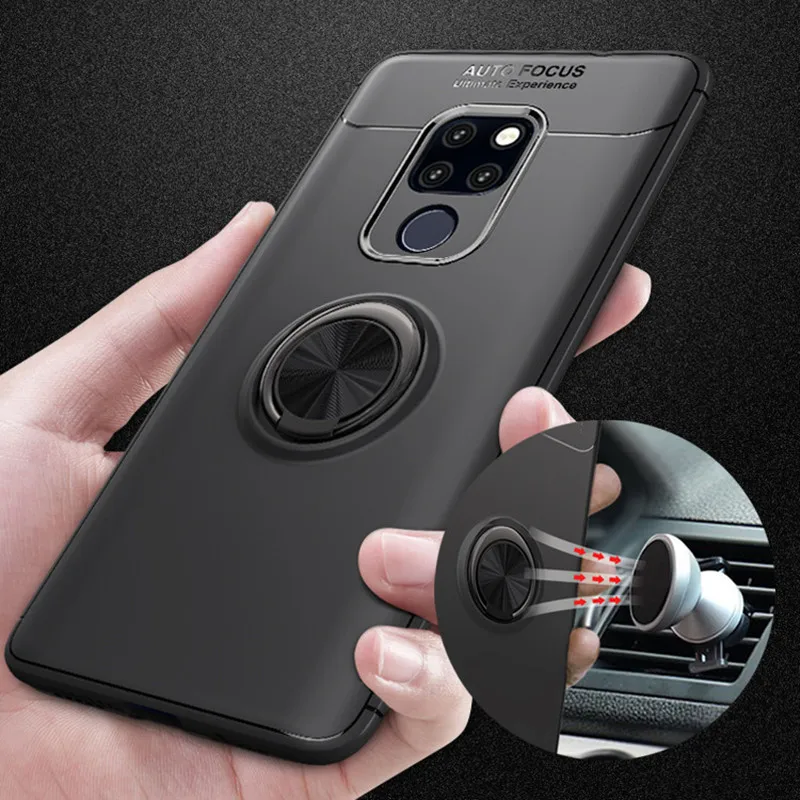 Для Huawei Mate 20 Pro Чехол Броня с магнитным кольцом силиконовый чехол для 20X9 10 Nova 3i P10