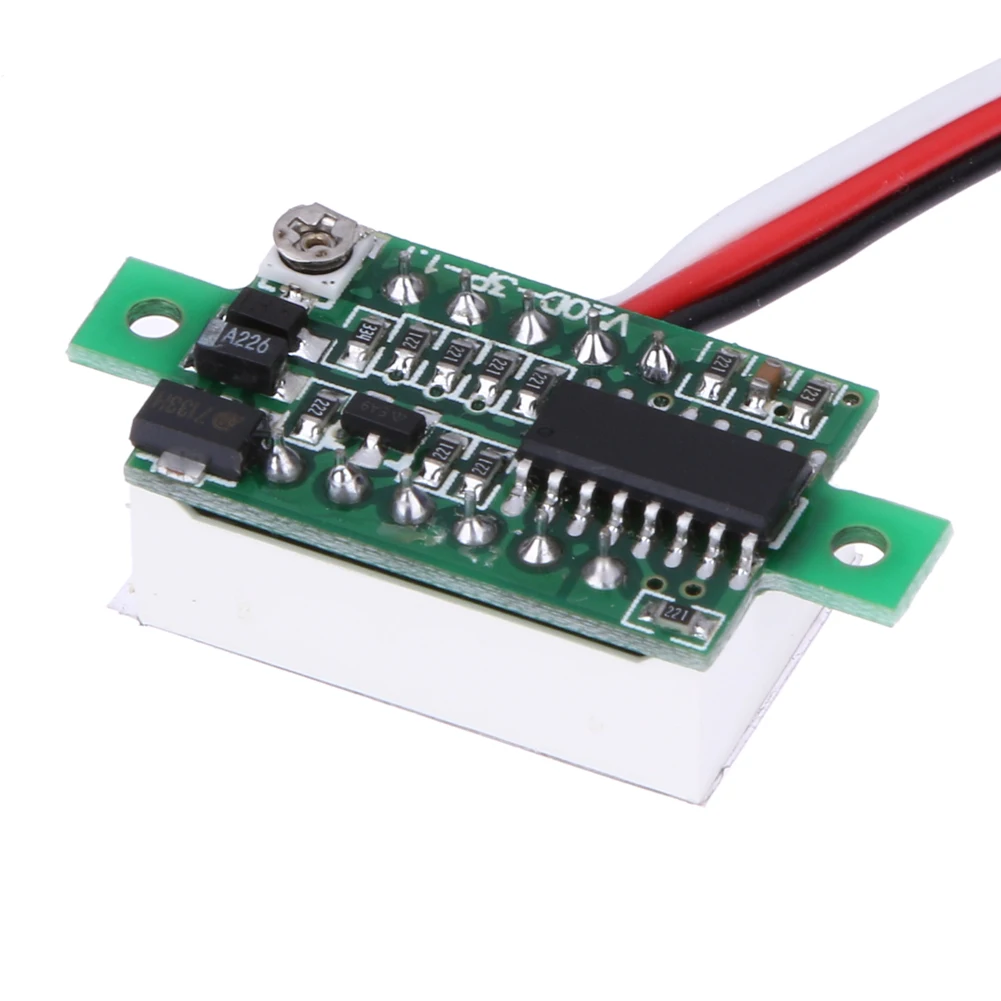 Синий/зеленый светильник Дисплей Мини цифровой вольтметр DC0 100V LED Панель
