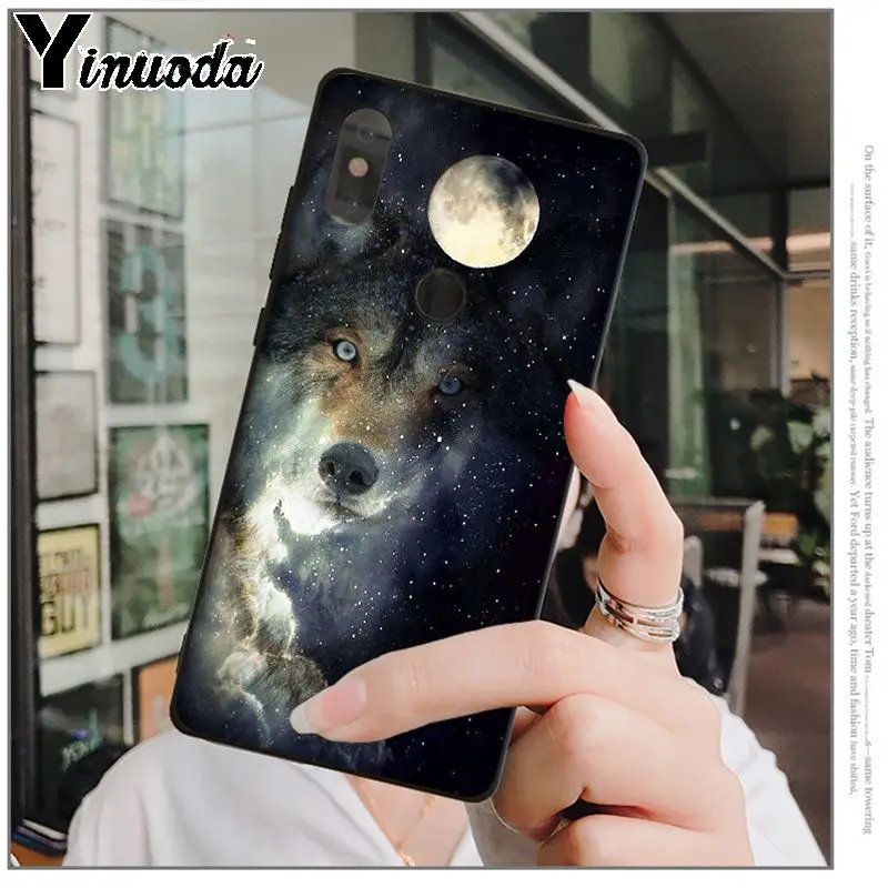 A12 Yinuoda Moon часы на цепочке с медальоном «Школа волка» мягкий, силиконовый, из ТПУ черный чехол для телефона для xiaomi mi 6 8 se note2 3 mi x2 redmi 5 5 plus note 4 5 5 - Color: A12