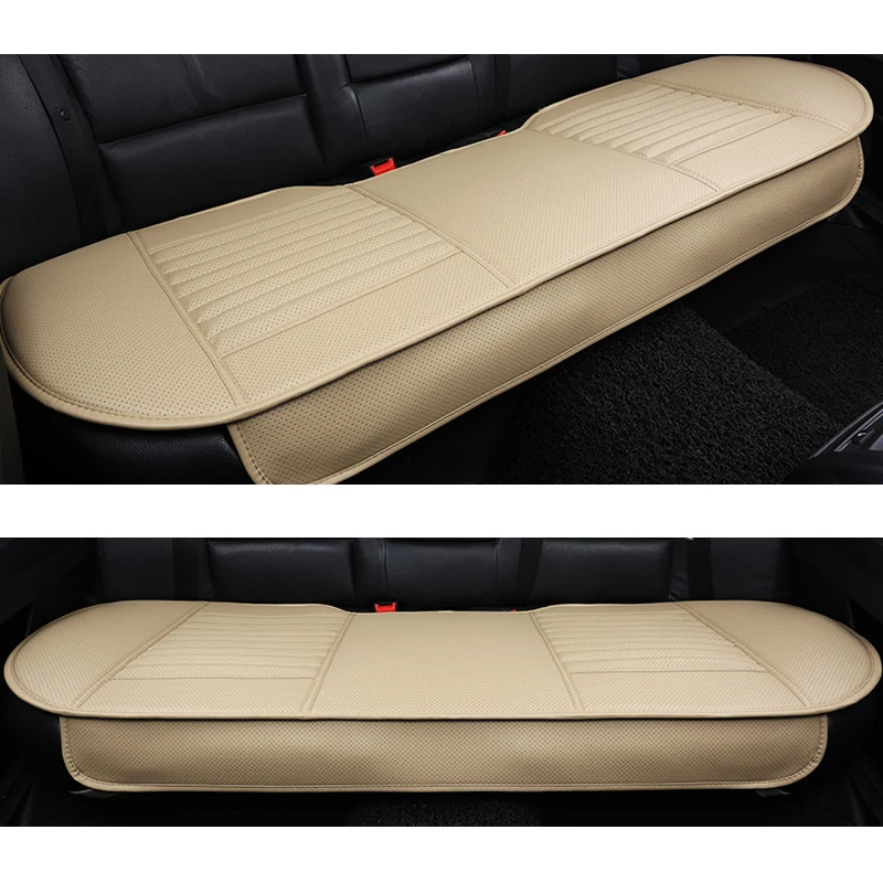 Universal Car Seat Cover PU Leather Bamboo Cushions Organizer Auto Back Rear Protector Mat Four Seasons Accessories | Автомобили и