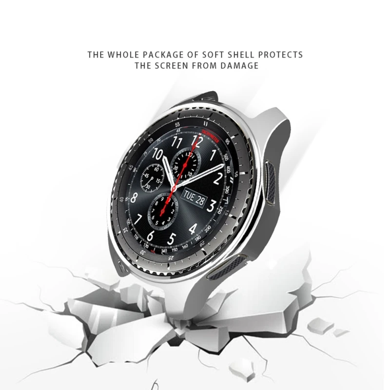 Чехол gear S3 Frontier для samsung Galaxy Watch 46 мм, мягкий термополиуретановый защитный чехол, высококачественный материал из ТПУ
