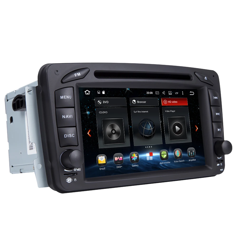 Eunavi 7 &quot2 Din Android 8 0 автомобильный DVD радио мультимедиа плеер с gps навигатором для Benz