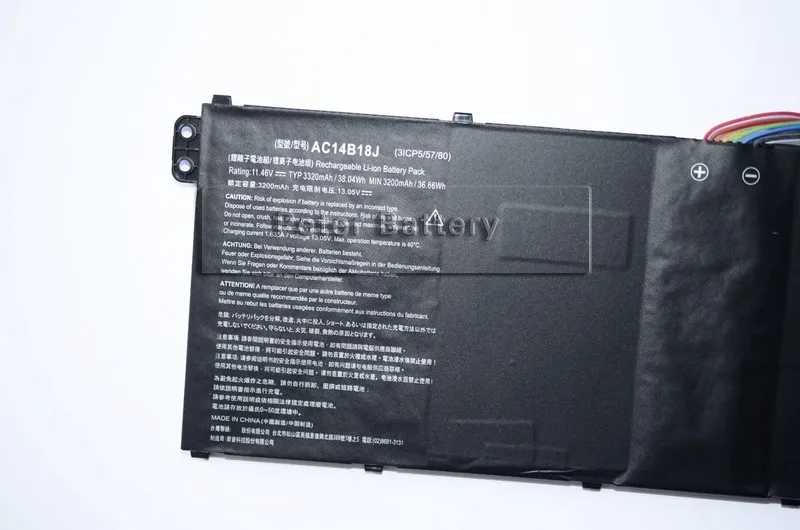 Аккумулятор JIGU AC14B18J для ноутбуков Acer Aspire оригинальный аккумулятор 1 5 6 Вт/6 Вт/10