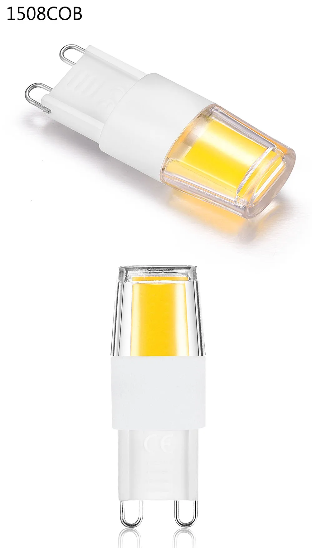 Новейший G9 светодиодный светильник, светодиодный светильник, AC 220V 1508 2508 COB SMD светодиодный светильник 2W 3W с регулируемой яркостью, сменный галогенный Точечный светильник, лампада, 5 шт
