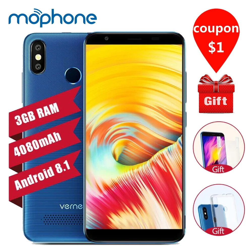 Мобильный телефон Vernee T3 Pro 3 ГБ 16 MTK6739 4080 мАч Безель полный экран 5 дюймов 18:9 13 МП две