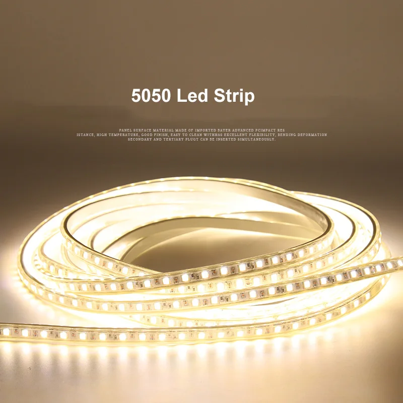Водонепроницаемая гибкая светодиодная лента SMD5050 100 м/рулон 60 светодиодов/метр|5050