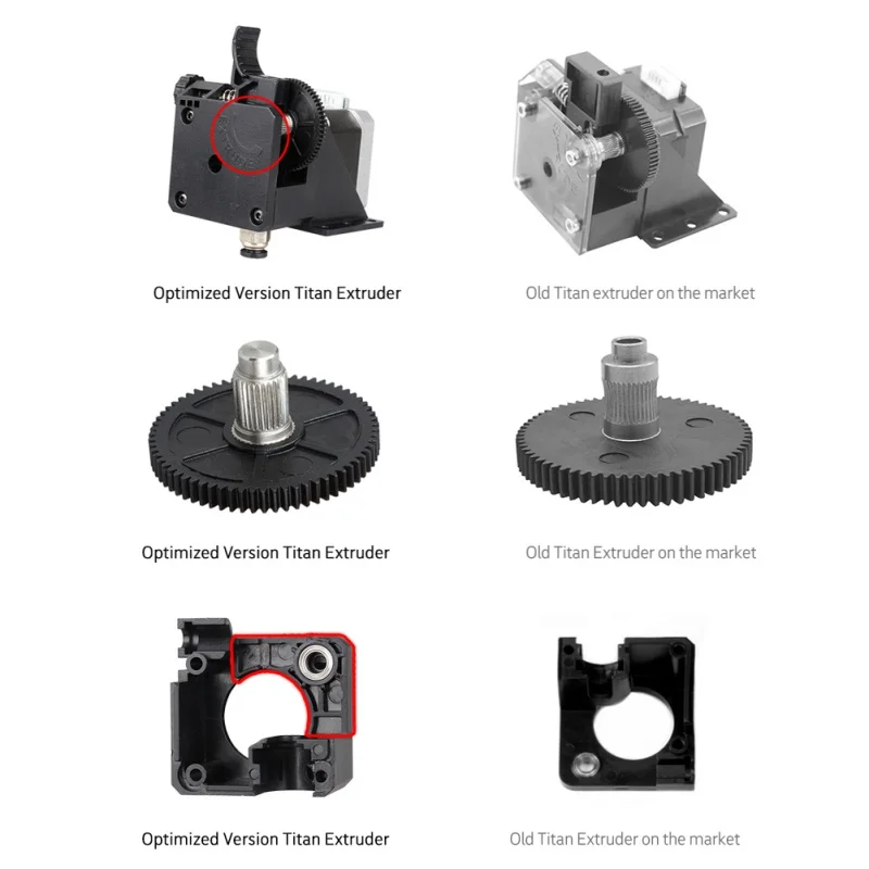 Titan экструдер части 3d принтера для E3D V6 Hotend j-головка Боуден Монтажный кронштейн 1,75 мм нить 3:1 коэффициент передачи