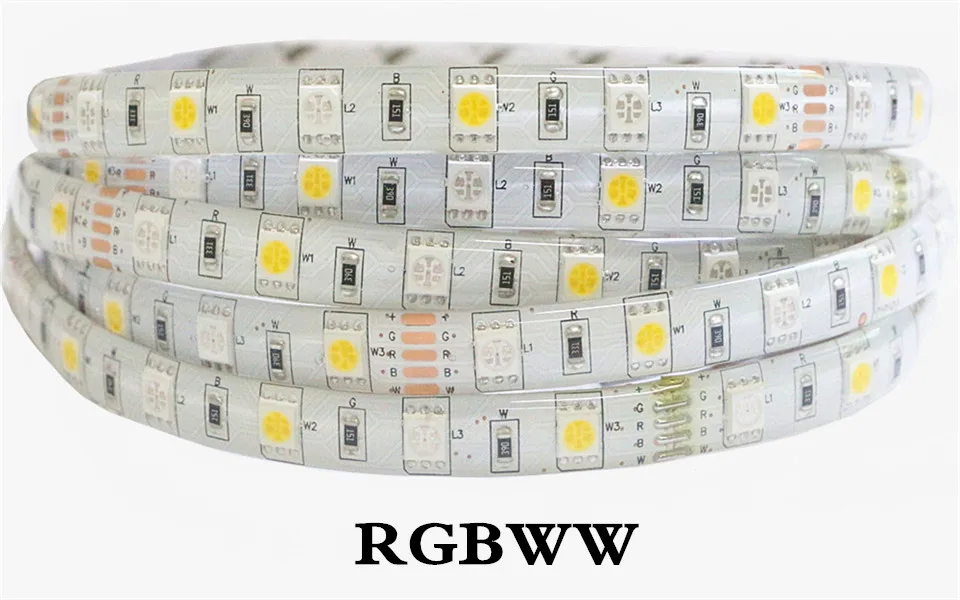 Светодиодная лента 5050 12 В RGB RGBW rgbww 12 В 5 м водонепроницаемая гибкая световая полоса 60 светодиодный/м светодиодный лента Luces лампа лента ТВ ПОДСВЕТКА