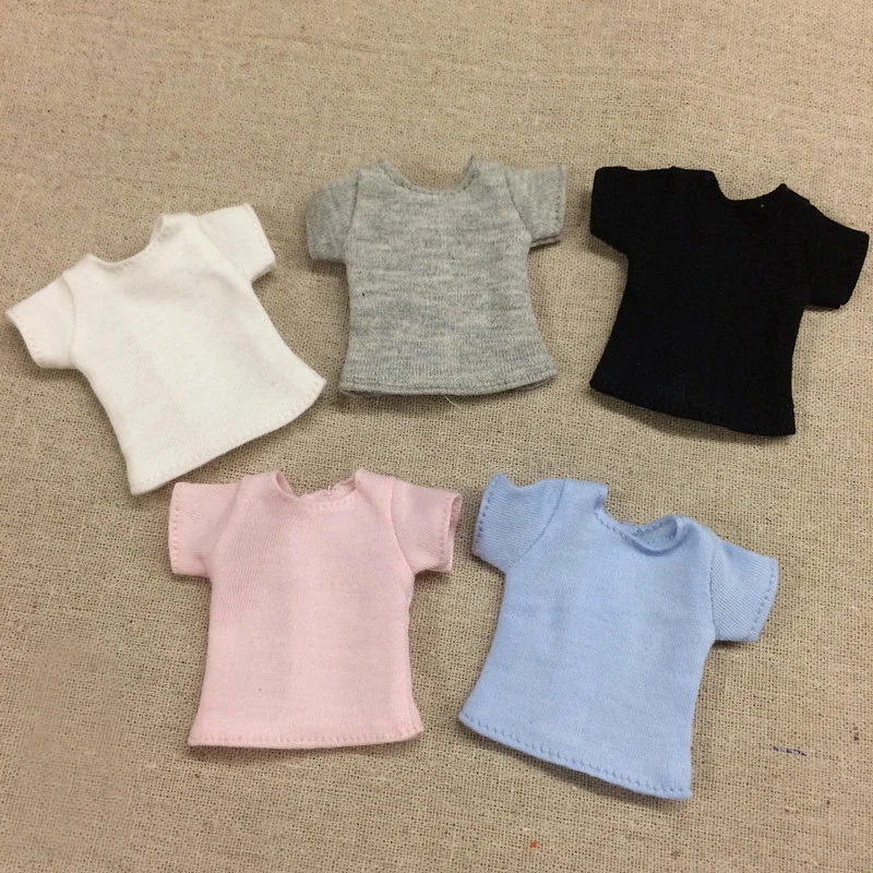1 шт 1/6 кукла футболка одежда для Blyth Barbies Azone Momoko аксессуары рубашек|doll t-shirt|momoko