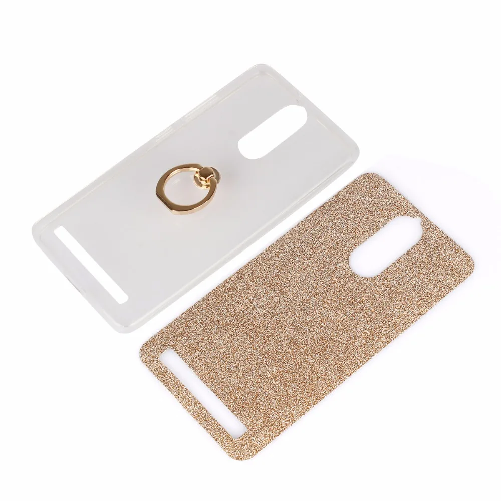 Для Lenove K5 Примечание Bling Блестящая обувь с металлическим украшением кольцо Стенд