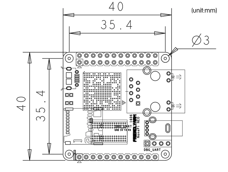 FriendlyARM NanoPi NEO(512 M) Allwinner H3 Quad-core Cortex-A7(работает под управлением u-boot, Ubuntu-Core