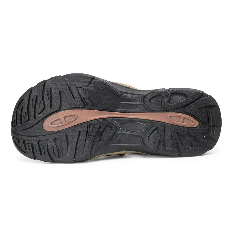 Высокое Качество Причинные Кожаные Ботинки Мужчины Сандалии Из Натуральной Кожи