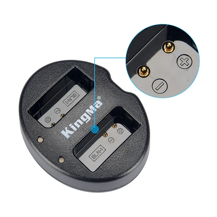 KingMa портативный BLN-1 BLN1 микро USB двойное зарядное устройство для Olympus OM-D E-M1 E-M5 Mark II PEN-F E-P5 EM1 EM5 PENF EP5