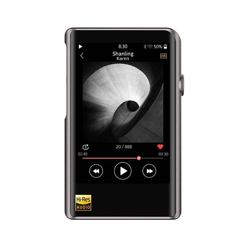 SHANLING M2X Hi-Res AK4490 ЦАП USB DSD Wifi Bluetooth Hi-Fi музыкальный MP3 плеер PCM 32/384 сенсорный экран type C - Цвет: M2X Titanium