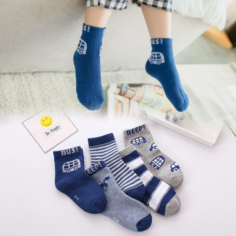 5 парт/лот осень-зима новые детские хлопковые носки для мальчиков девочек